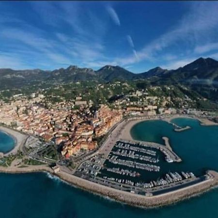 Le Lodge, T2 Classe 3 Etoiles Avec Jardin, Parking, Piscine & Mer A 2 Pas Menton Exteriör bild